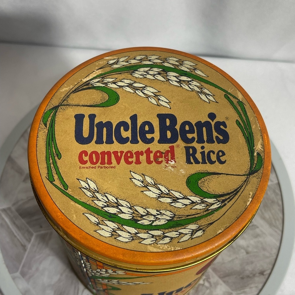 Vintage 1985 Uncle Ben’s Converted Rice Tin 64oz – Replica of 1947 Packaging - Picture 7 of 10